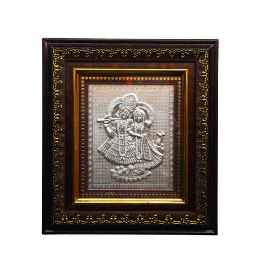 CANDRIN 999 PURE SILVER ELITE ELRK02 RADHA KRISHNA FRAME