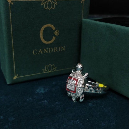 Candrin Rubbel Tortoise Gents Ring