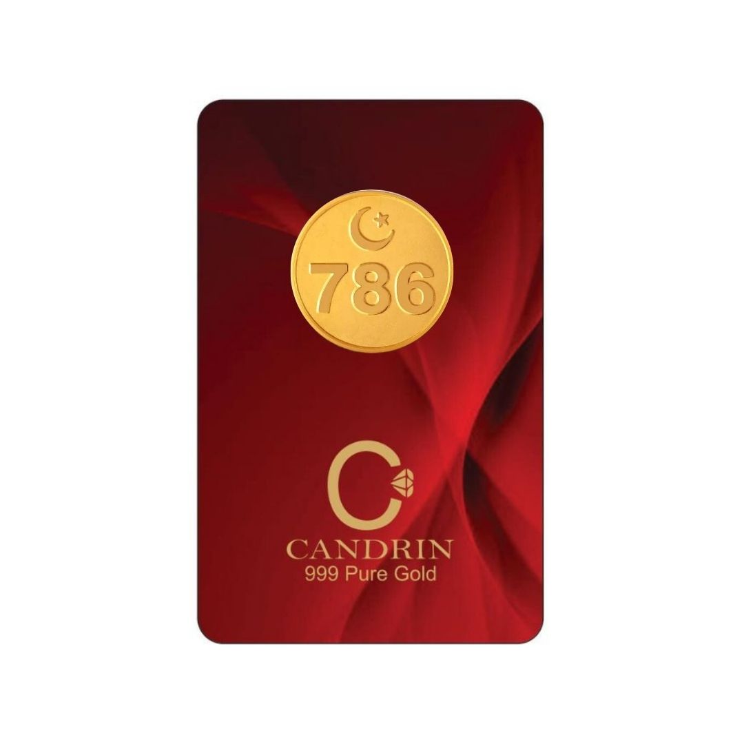 CANDRIN 999 GOLD 786 COIN