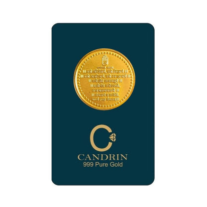 CANDRIN 999 GOLD NAMOKAR MATRA COIN