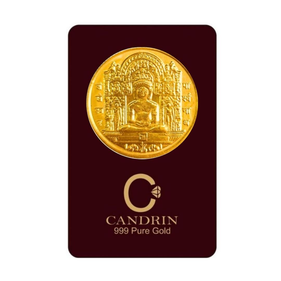 CANDRIN 999 GOLD MAHAVEER SWAMI COIN
