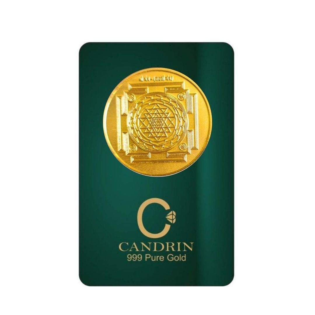 CANDRIN 999 GOLD SHRI YANTRA COIN