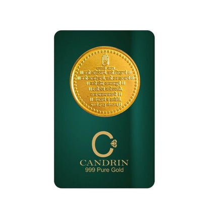 CANDRIN 999 GOLD NAMOKAR MATRA COIN