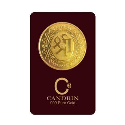 CANDRIN 999 GOLD SHRI COIN