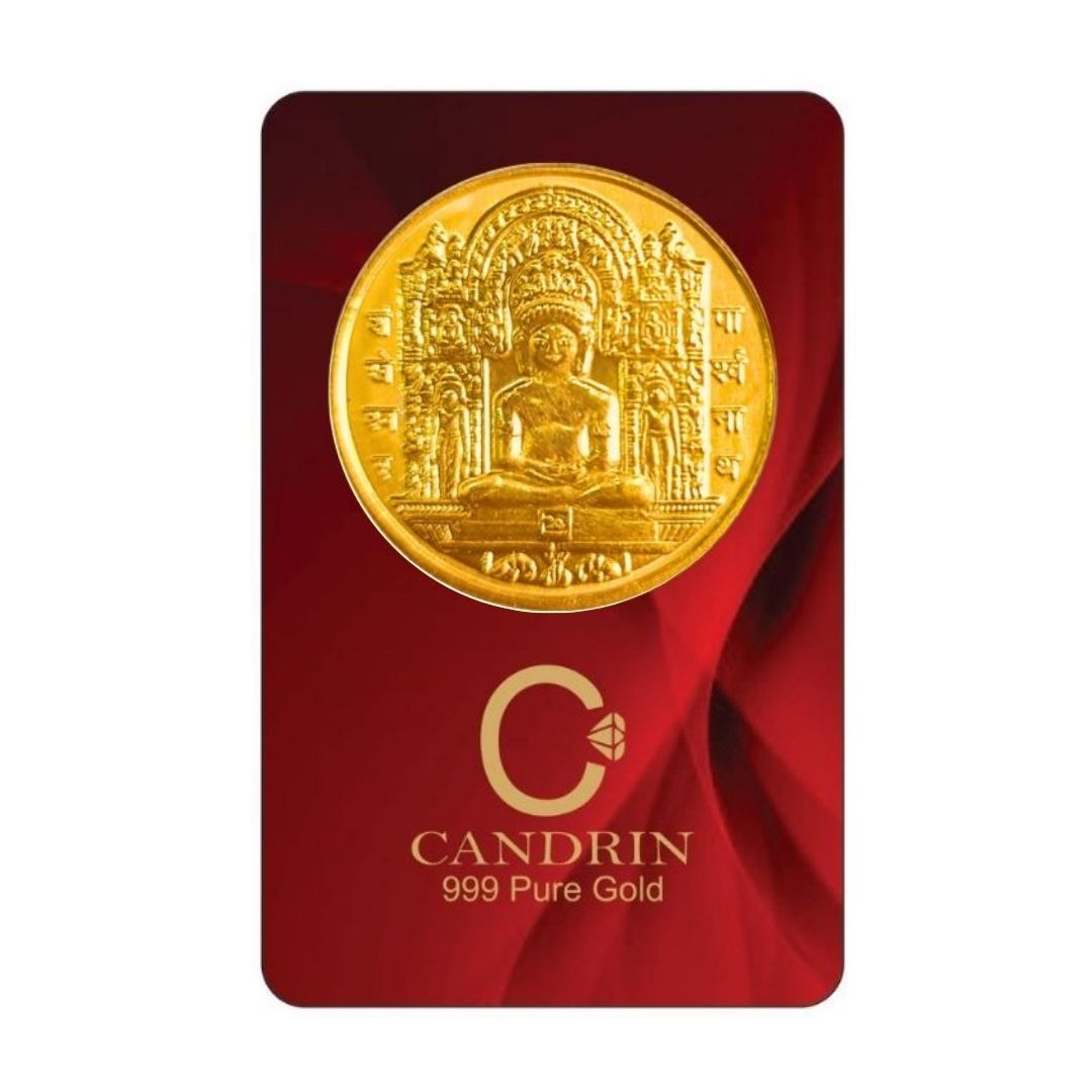 CANDRIN 999 GOLD MAHAVEER SWAMI COIN