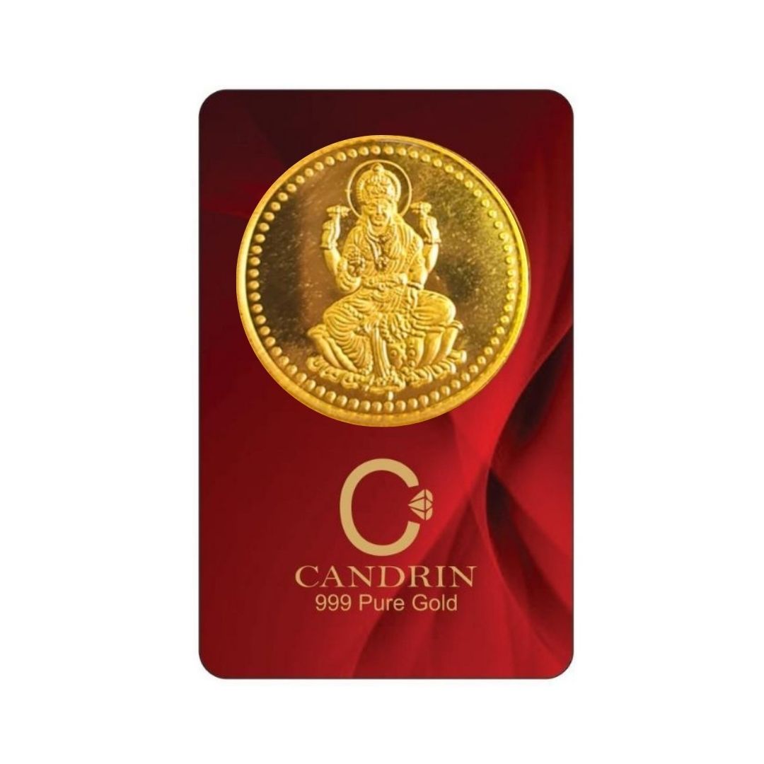 CANDRIN 999 GOLD LAXMI JI COIN