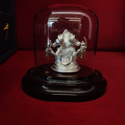 Punch Mukhi Hanuman Ji 999 Silver Idol