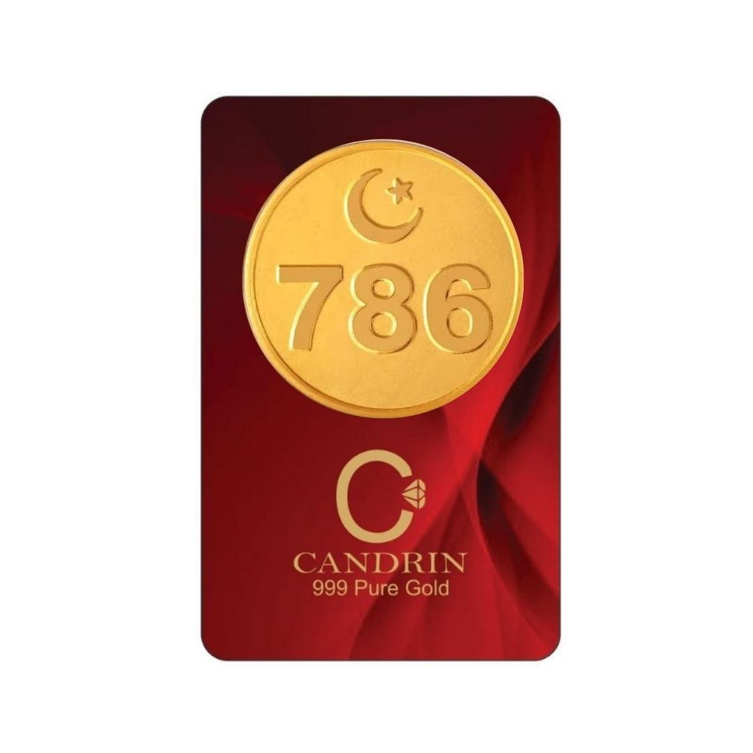 CANDRIN 999 GOLD 786 COIN