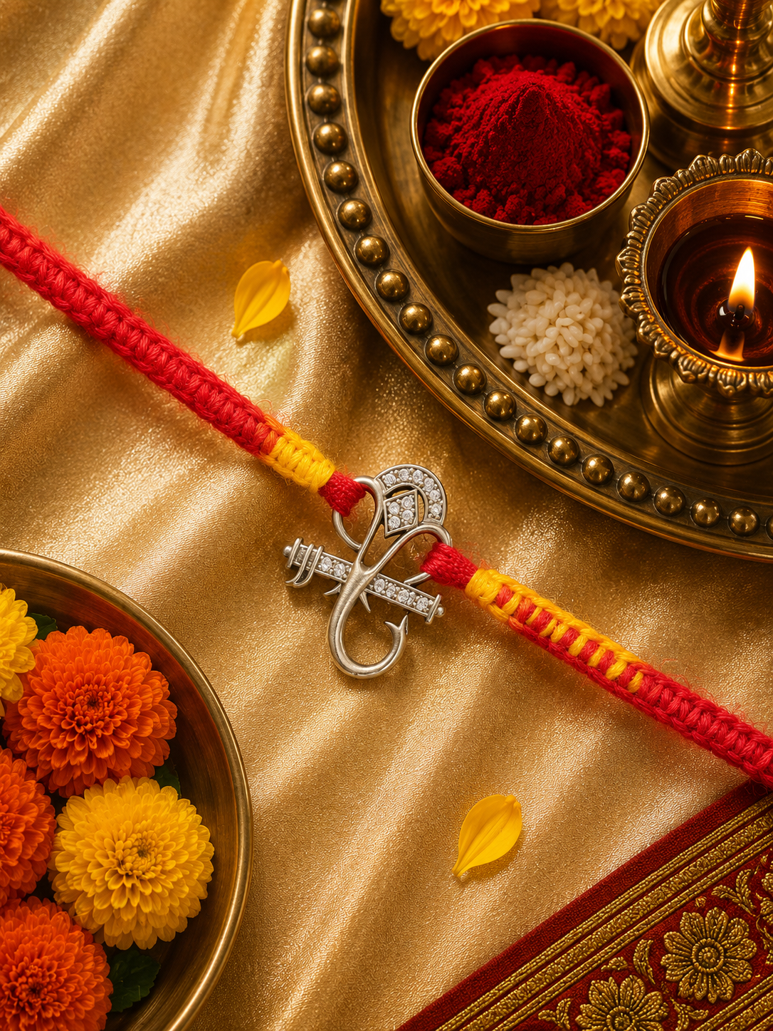 Silver Lord Ganesha Rakhi
