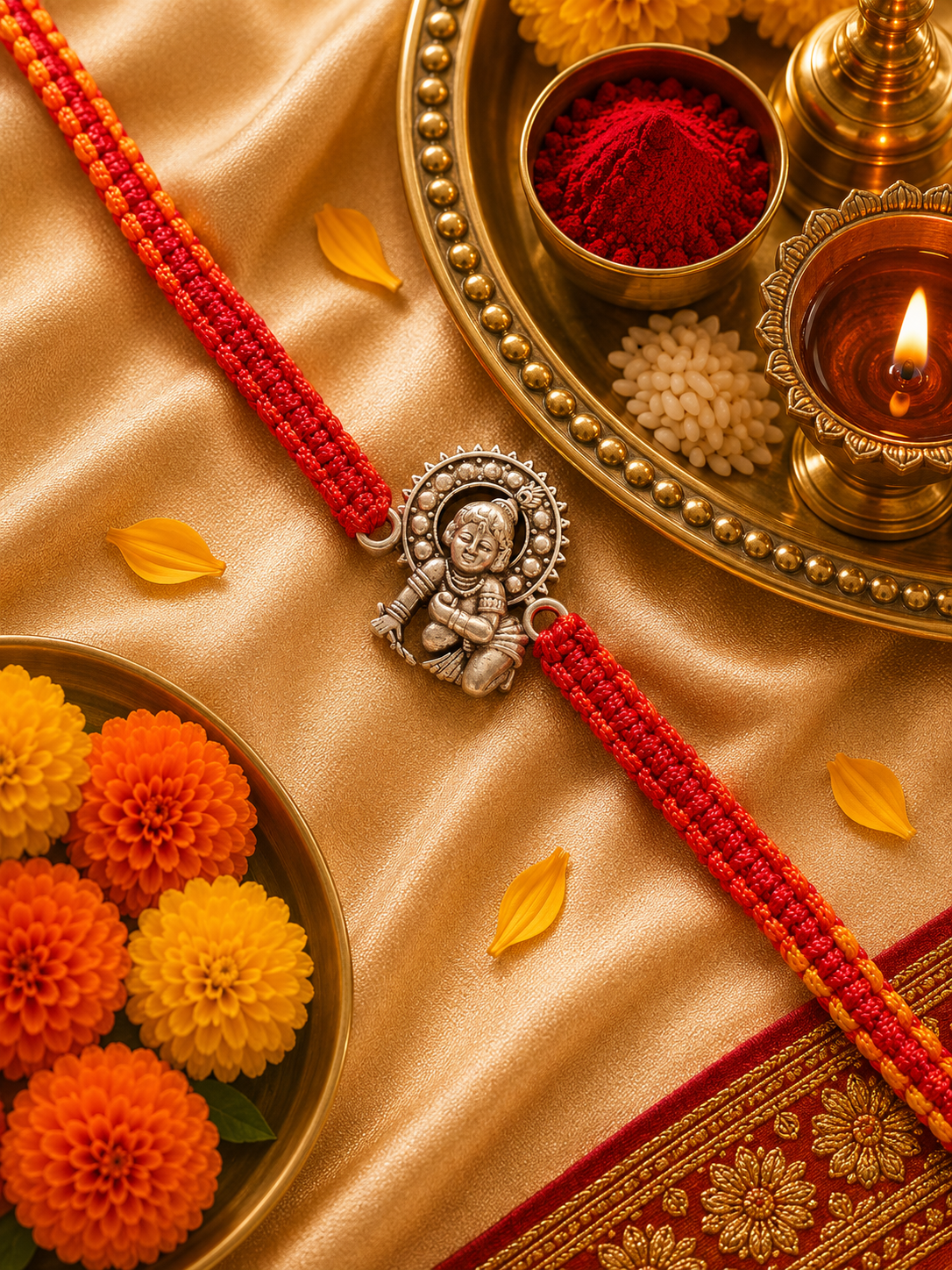 Bal Gopal Silver Rakhi