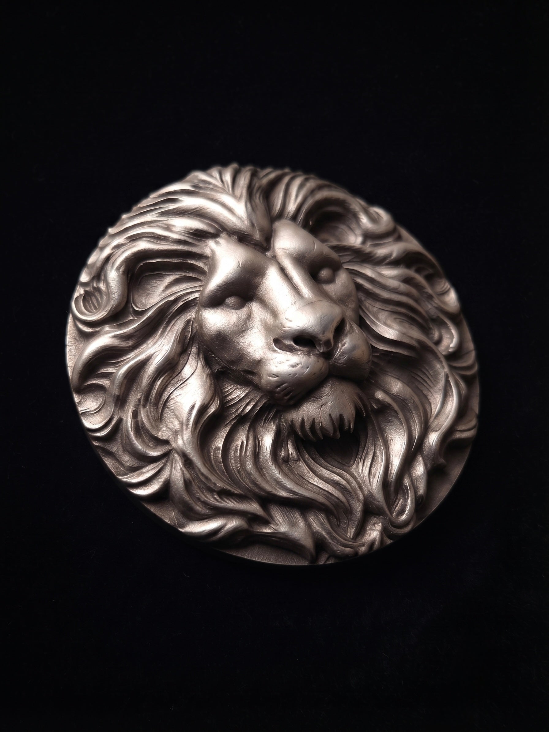 Lion Head Brooch