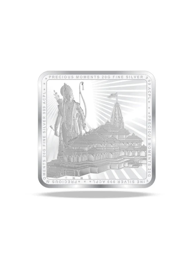 BIS Hallmarked Ram Darbar 999 Pure Silver Coin