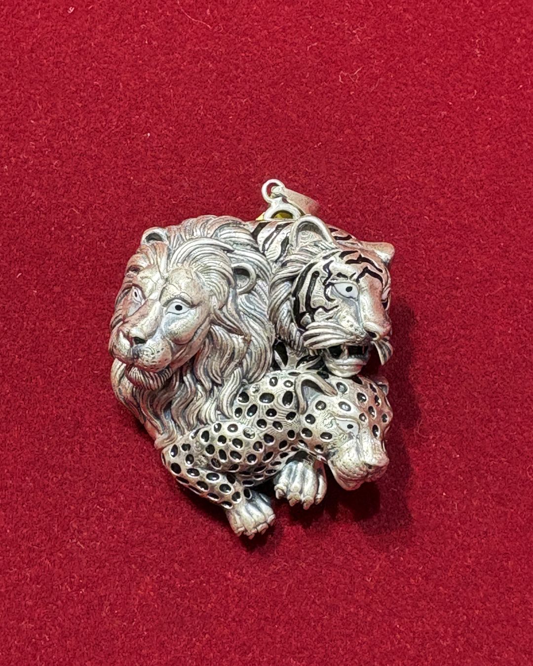 Trinity of Power Silver Brooch
