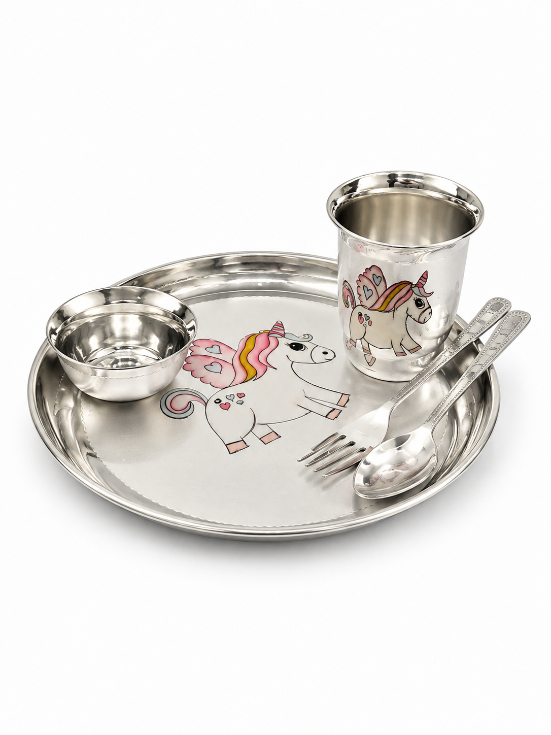 Silver Kids Dinner Set