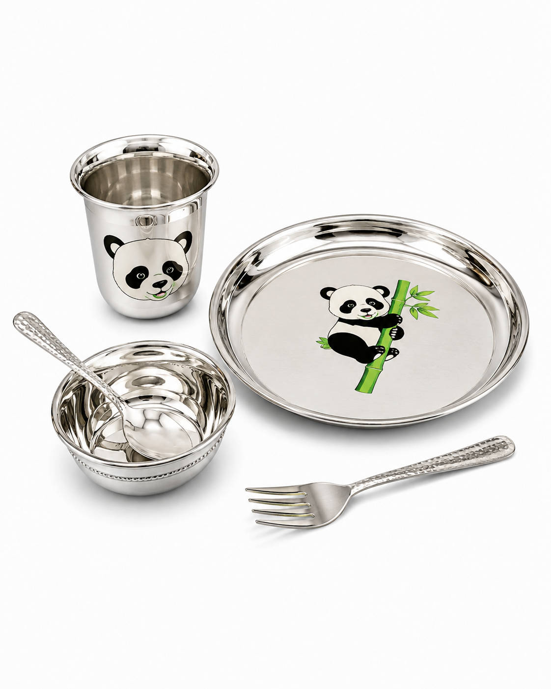 Silver Kids Dinner Set