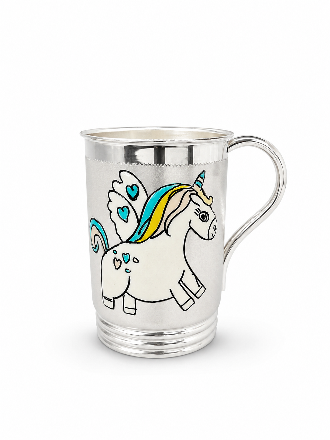Silver Unicorn Design Mug