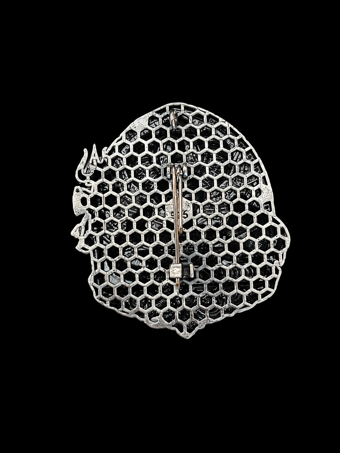Silver Lord Shiva Shivling Brooch