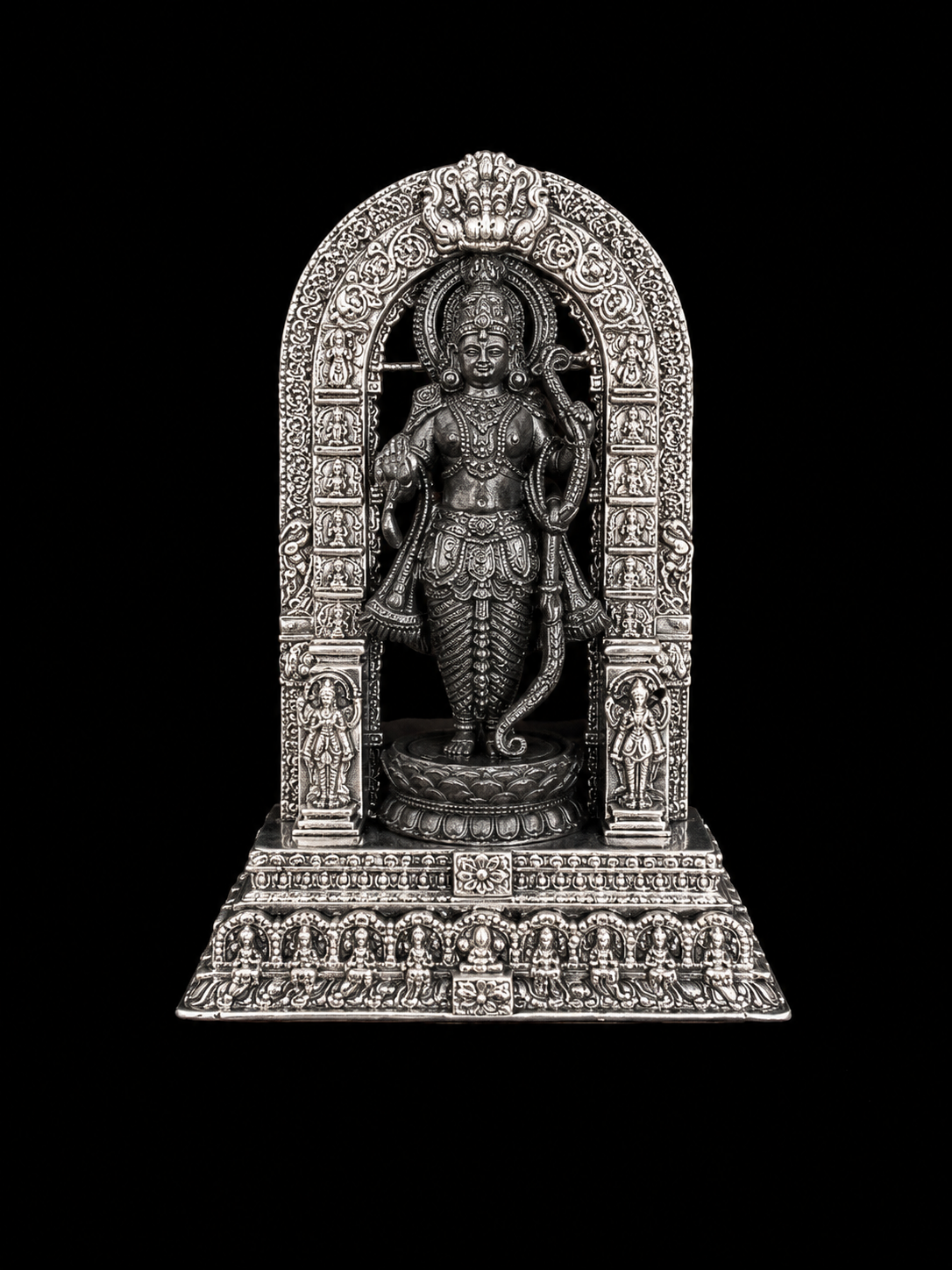 Silver Ram Darbar Brooch