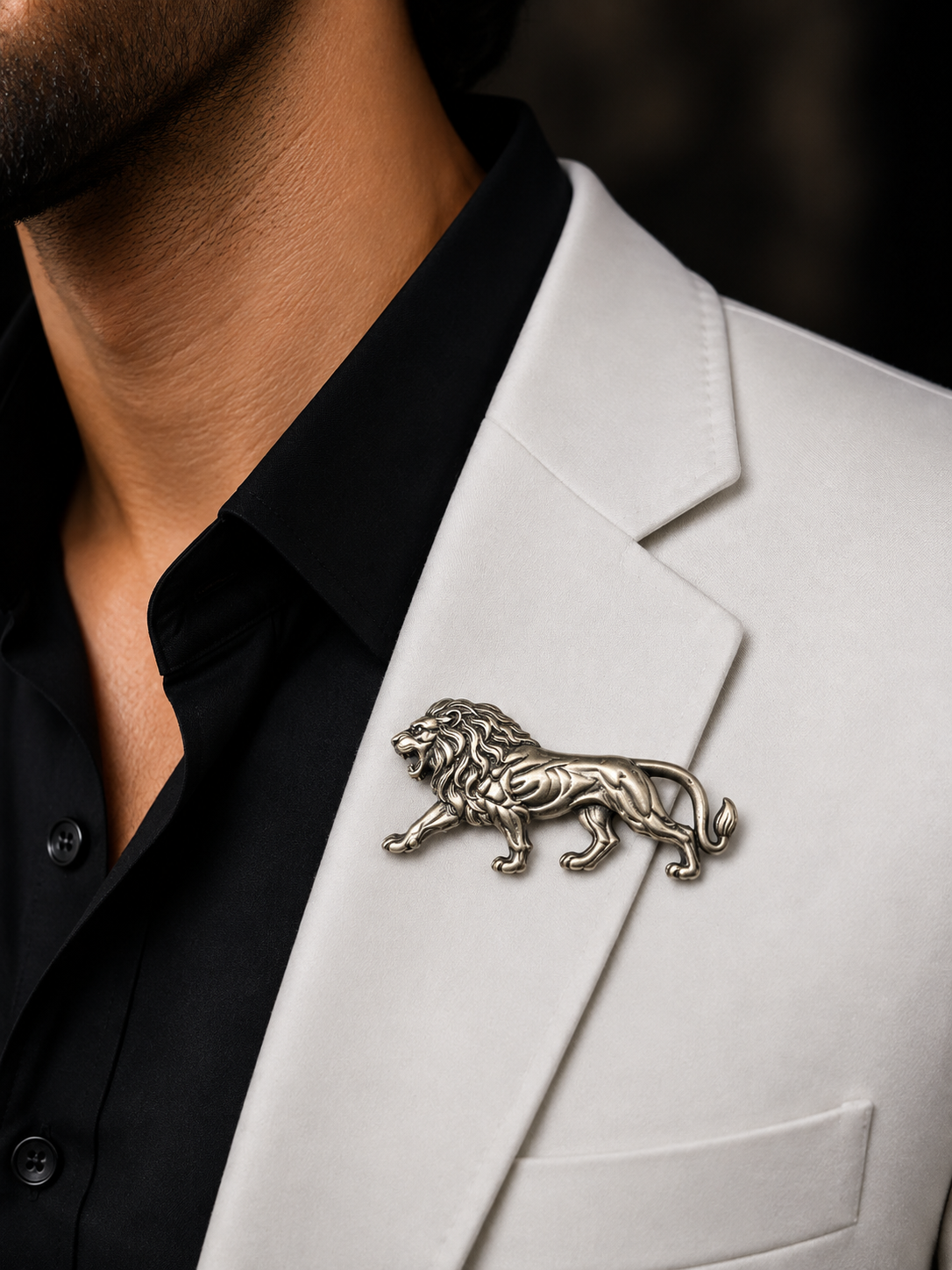 Majestic Lion Brooch