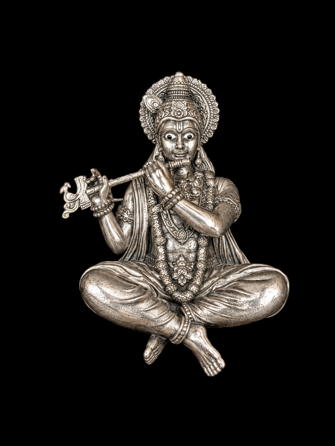 Krishna Flute Statement Brooch