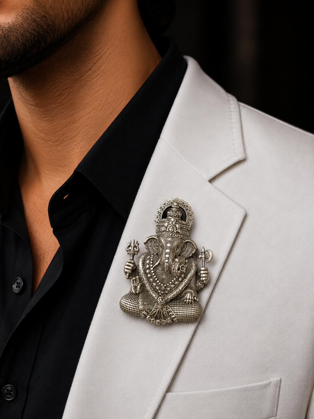 Ganesha Statement Brooch