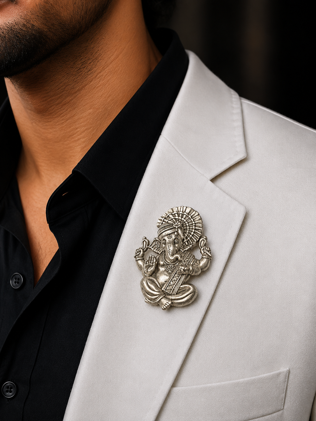 Ganesha Statement Brooch