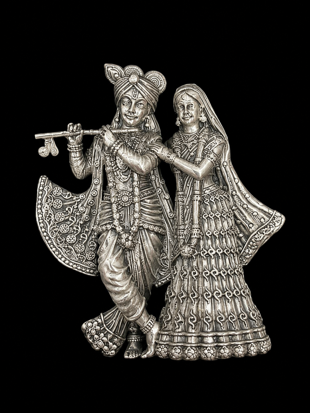 Radha Krishna Statement Brooch
