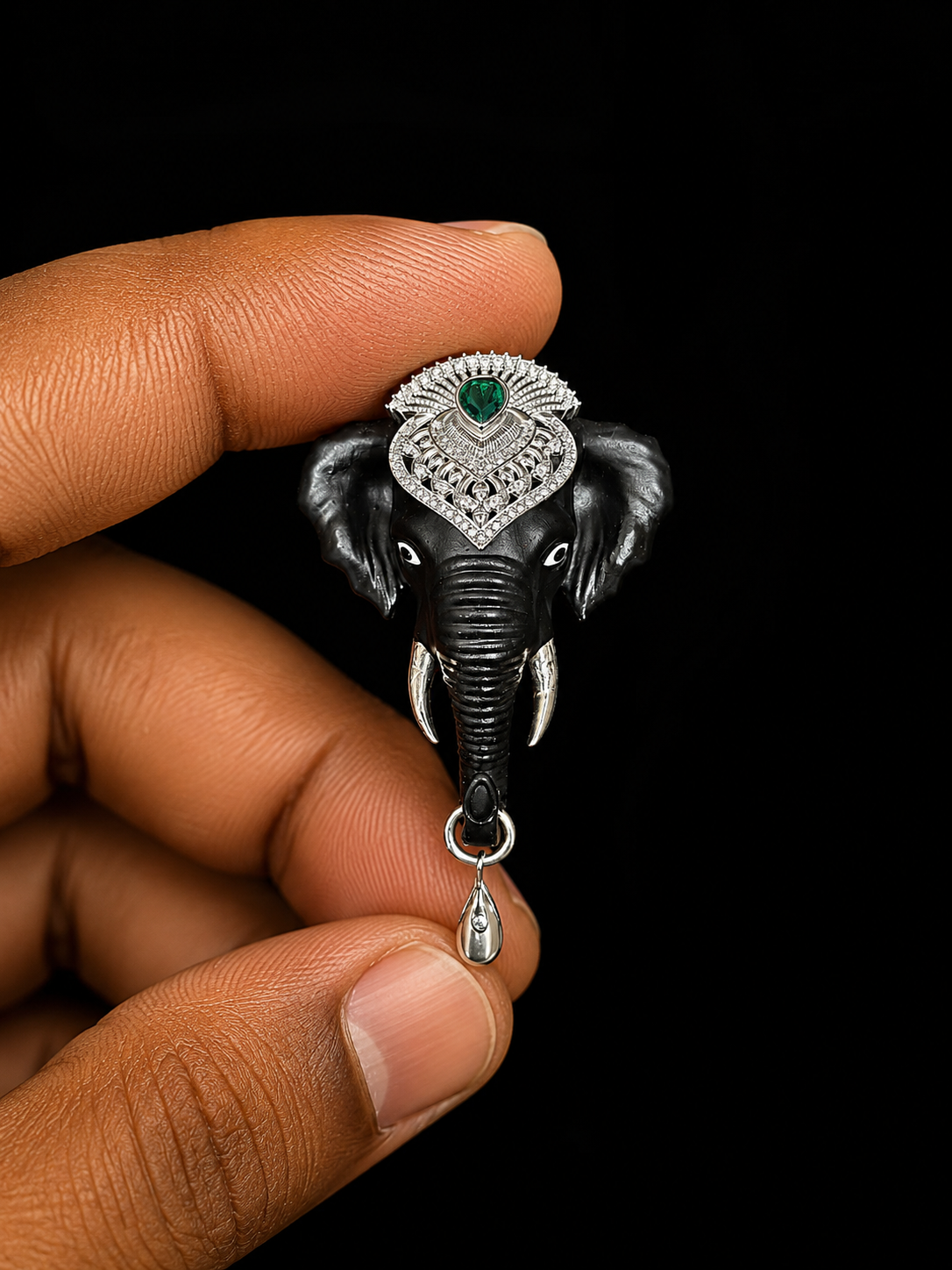 Elephant Maharaja Statement Brooch