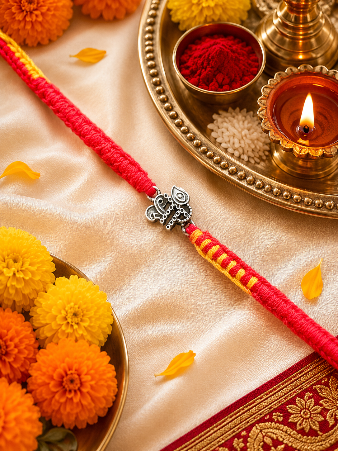 Silver Shree Rakhi