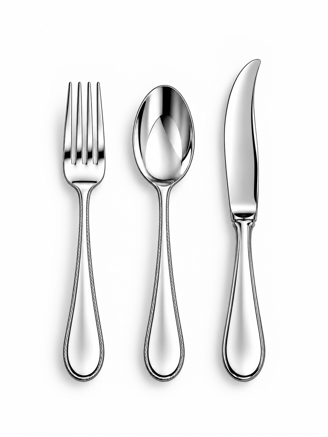 Silver Spoon, Fork & Knife Cutlery Set