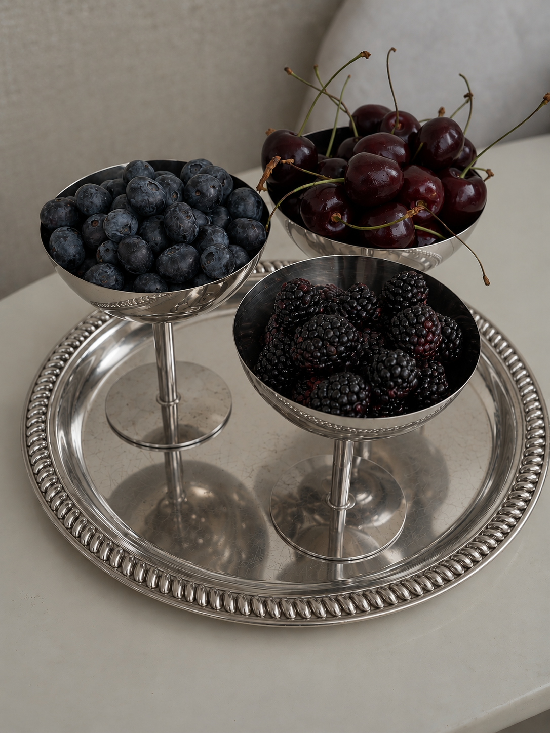 Silver tray