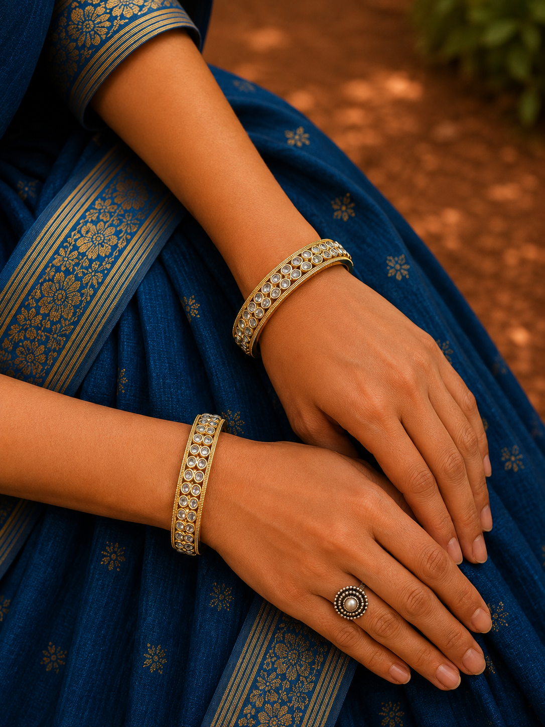 Silver Designer Bangles