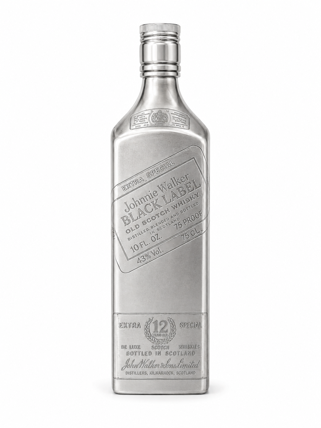 Silver Whisky Bottle