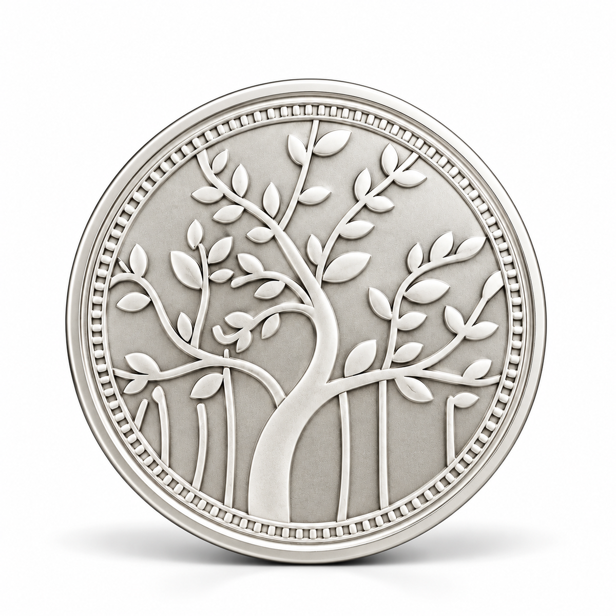 Silver Laxmi Ganesh Coin – Shubh Labh Design