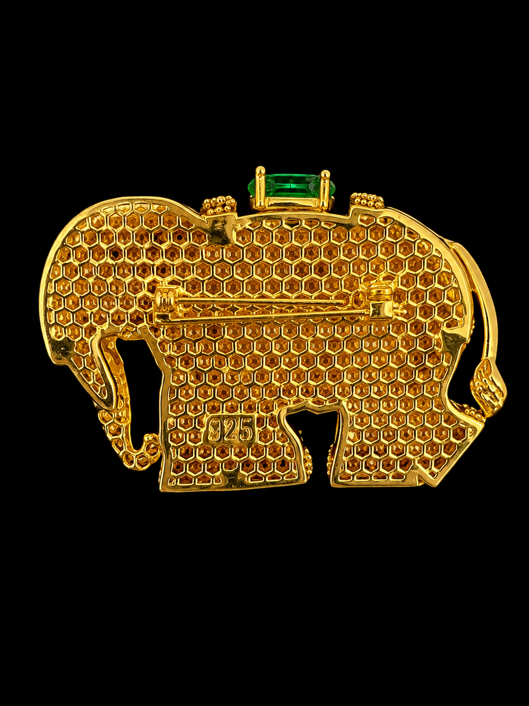 Ruby Red Elephant Statement Brooch