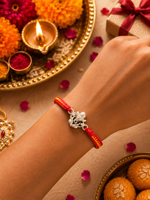925 Sterling Silver Lord Ganesha Rakhi