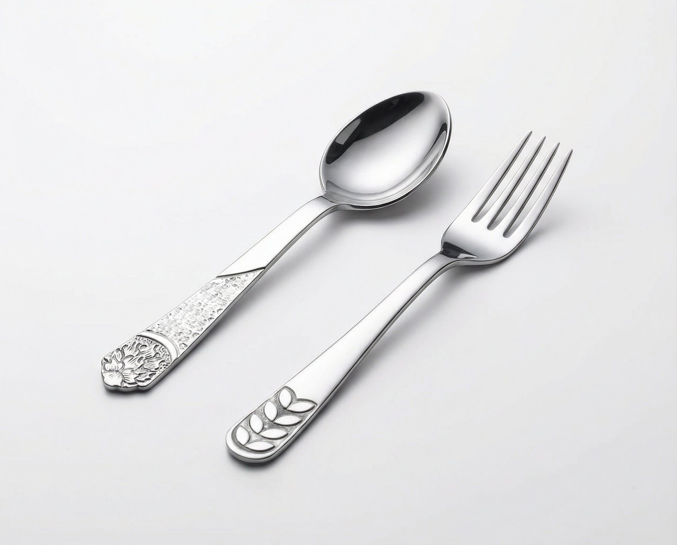 Designer Stainless Steel Spoon & Fork Set
