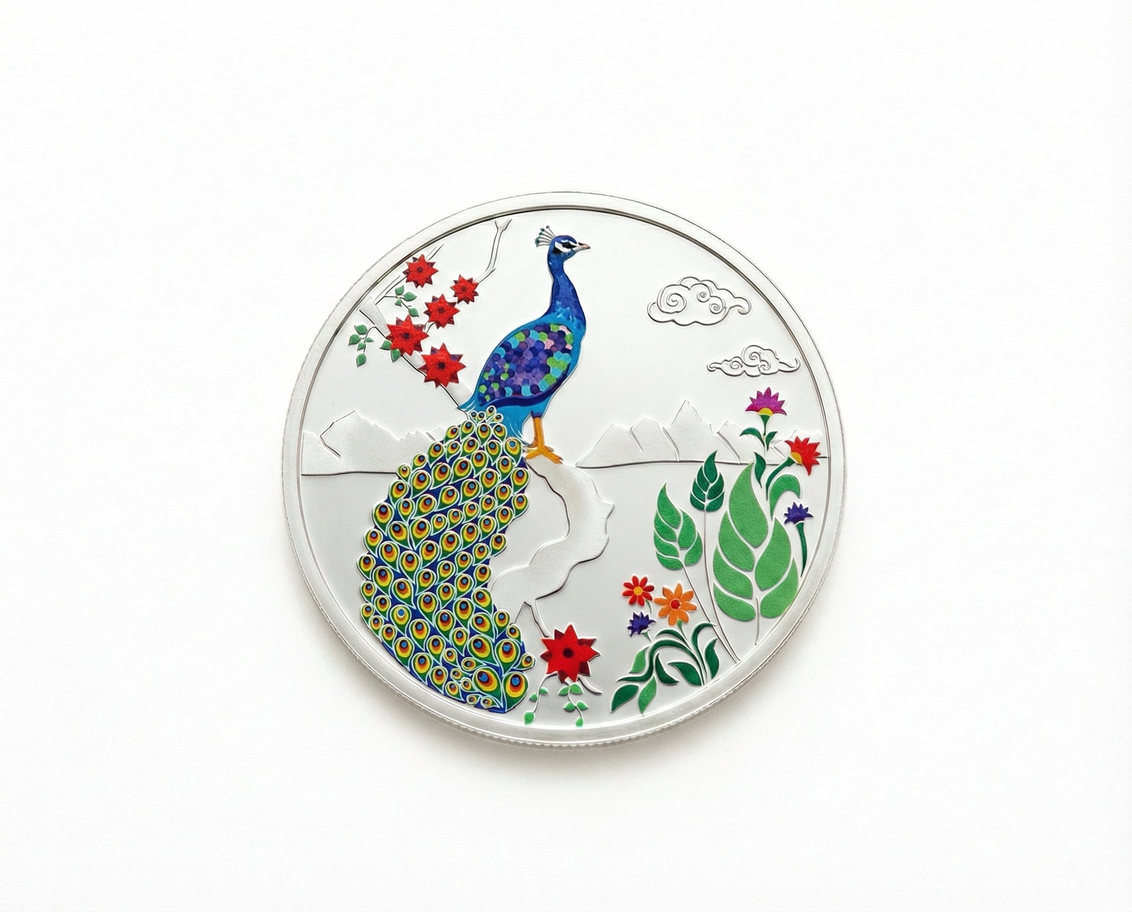 Peacock Silver Coin 20 mg