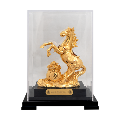 24KT Gold Foil Horse Window Frame