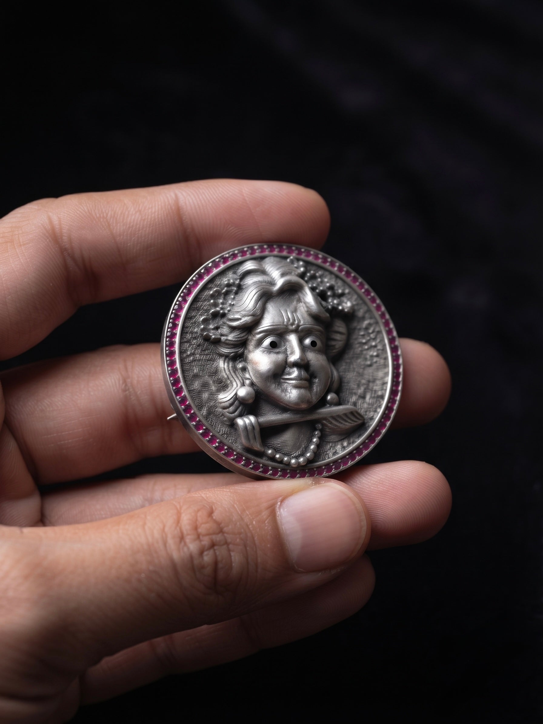 shree Krishna Designer Brooch