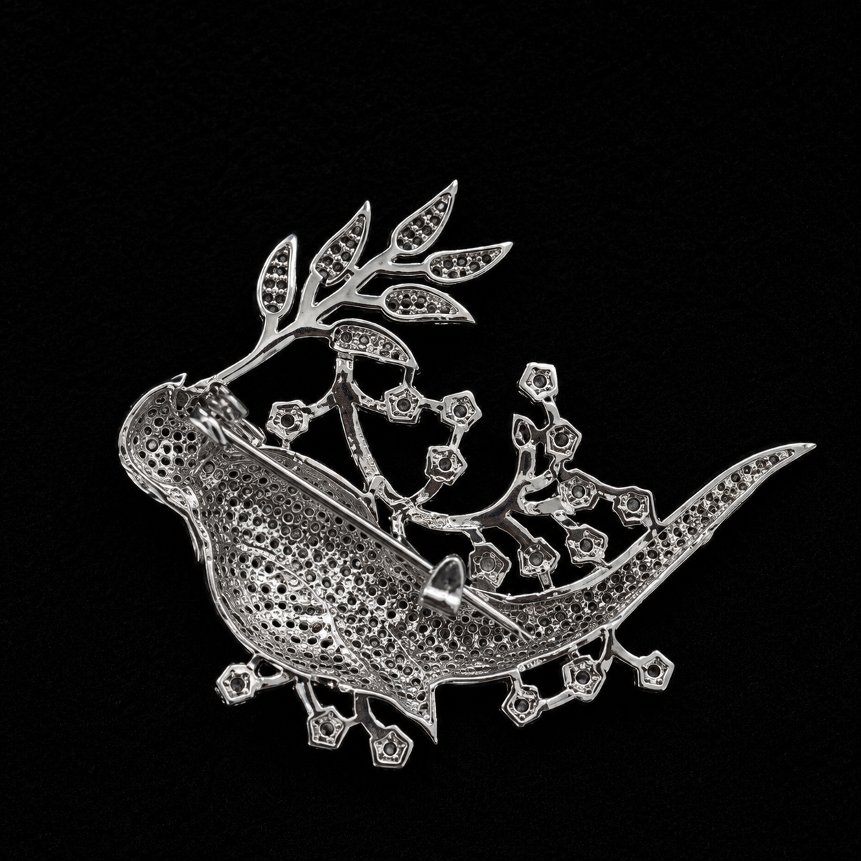 Luxury Crystal Bird Designer Brooch Pin