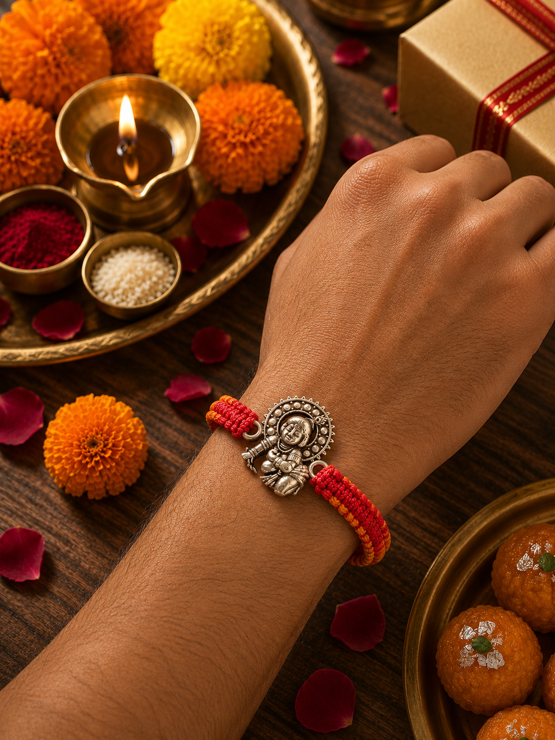 Bal Gopal Silver Rakhi