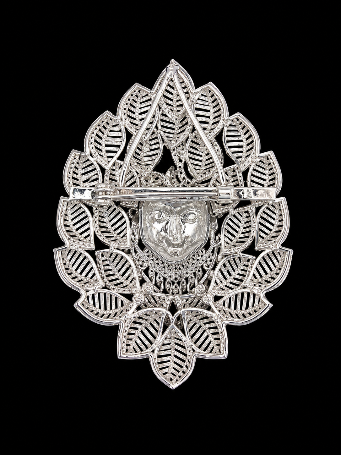 Krishna Lotus Designer Statement Brooch