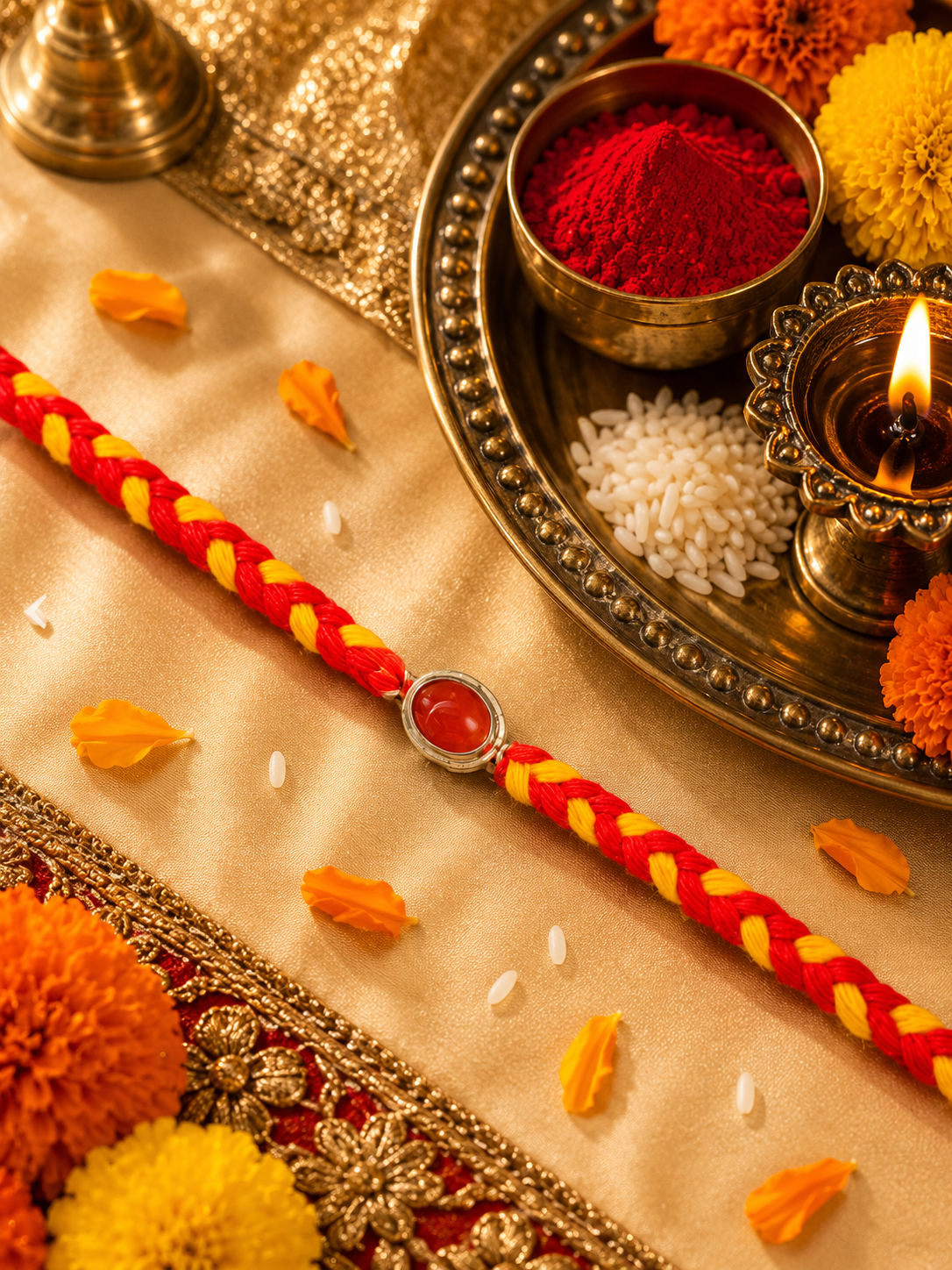 silver stone rakhi