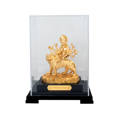 24KT सोने की पन्नी वाली दुर्गा जी खिड़की का फ्रेम