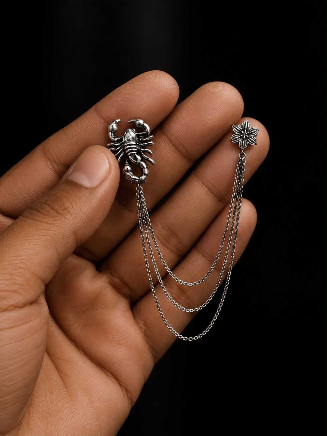 Scorpion Chain Brooch