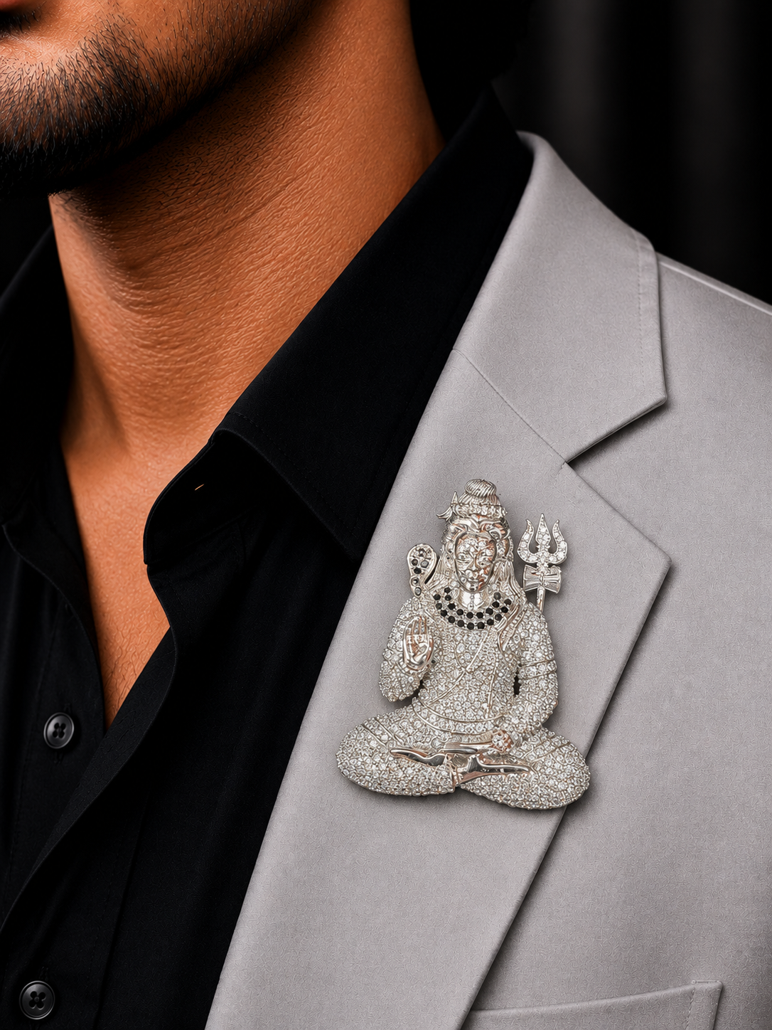 Lord Shiva Designer Brooch