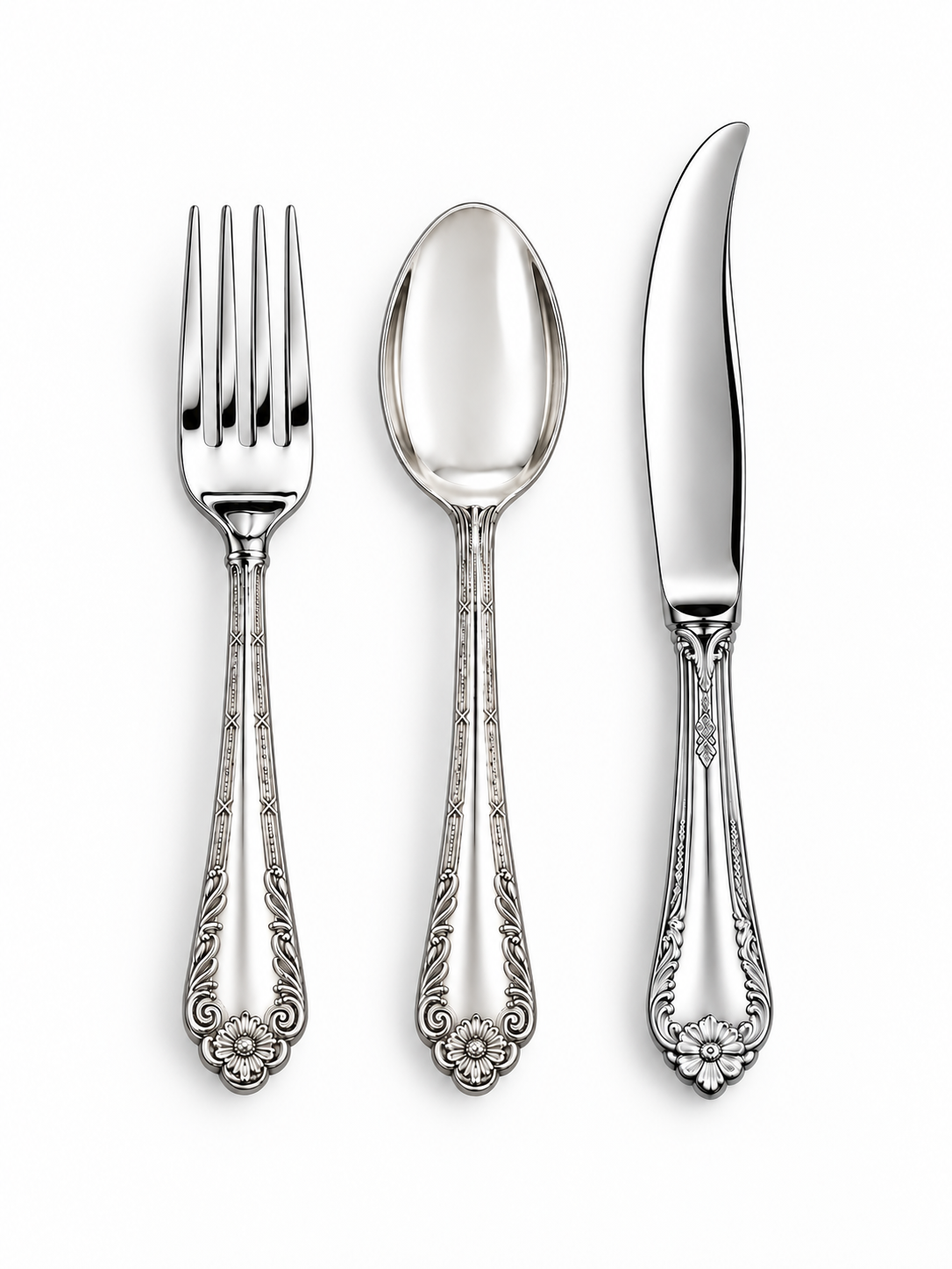 Silver Spoon, Fork & Knife Cutlery Set