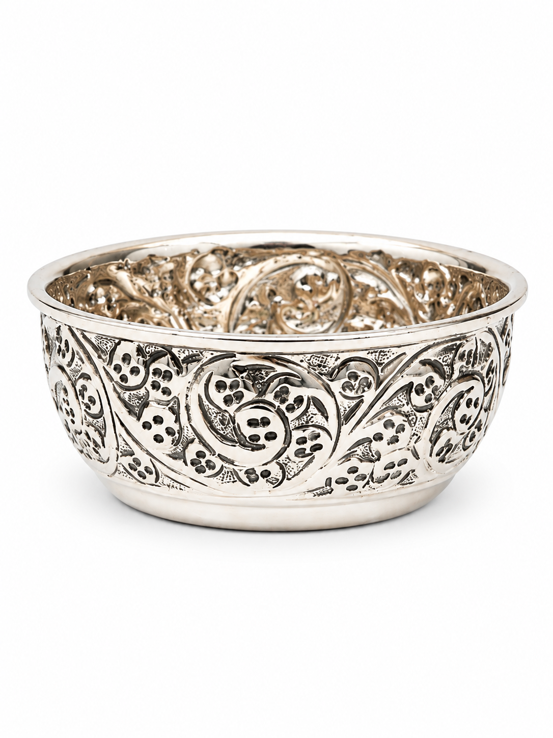 silver bowl