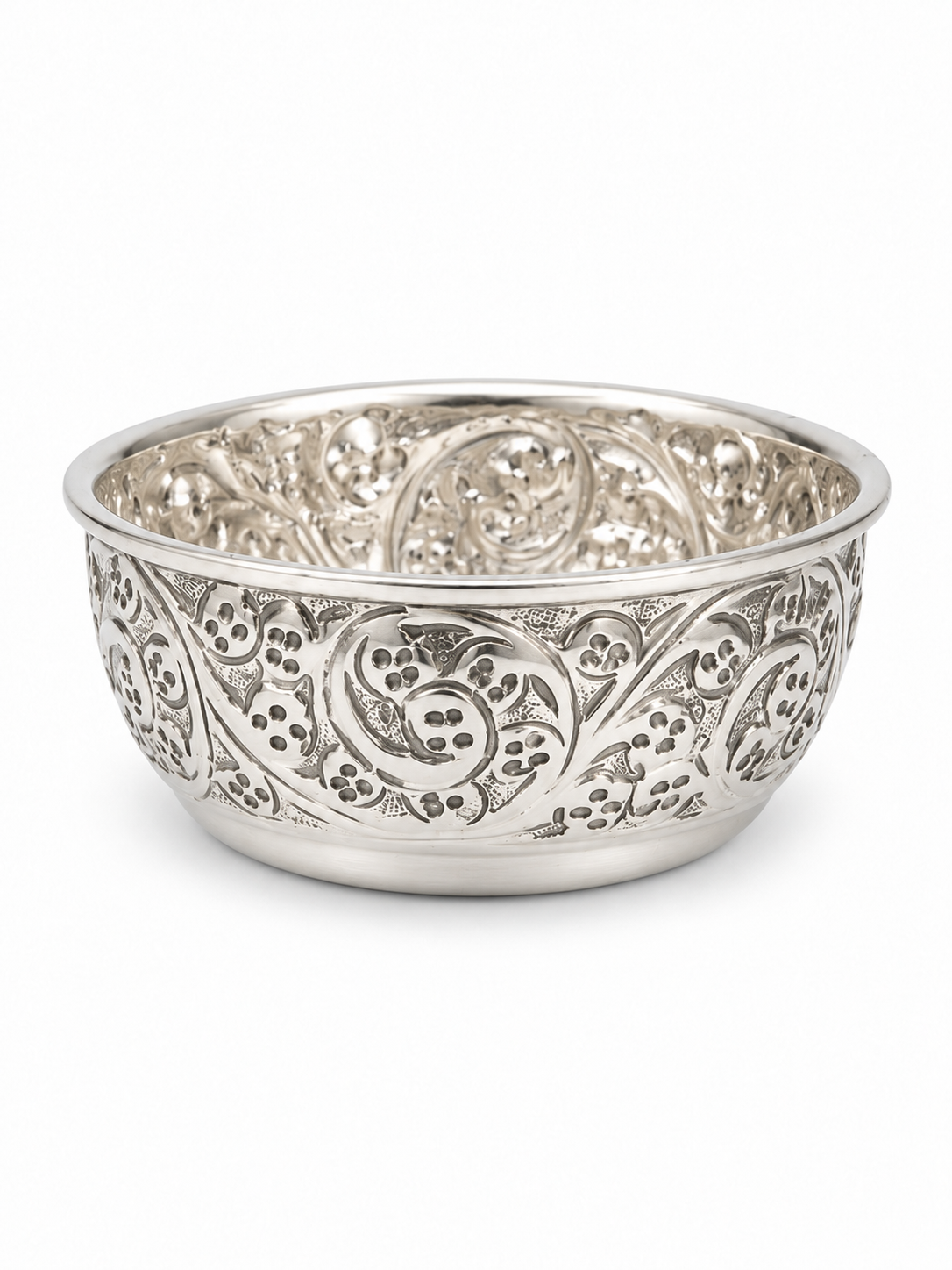 silver bowl